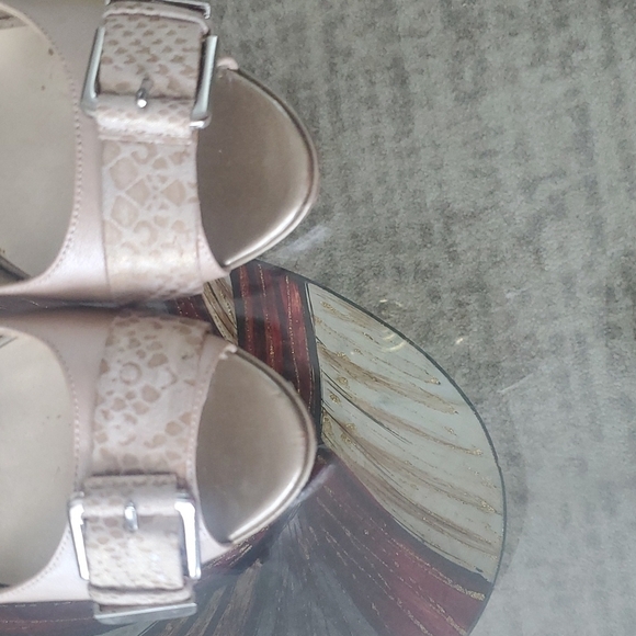 BANDOLINO leather heels open toes sling back - Picture 5 of 8